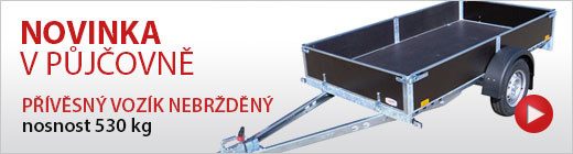 Pvsn vozk nebrdn 1,28m x 2,53m s nosnost 530 kg